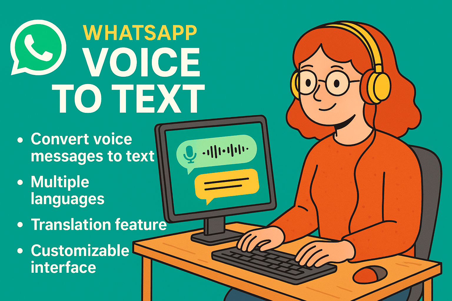WhatsApp Audio to Text and Translate